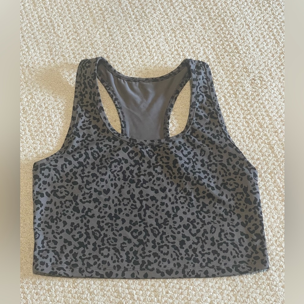 Animal Print Yoga Top - Size L